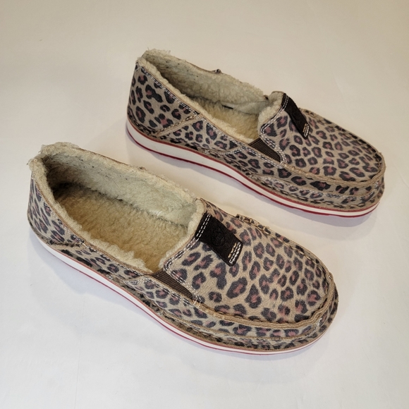 Ariat Cruiser Fleece Animal Print Slip On Size 7 B - Picture 15 of 15